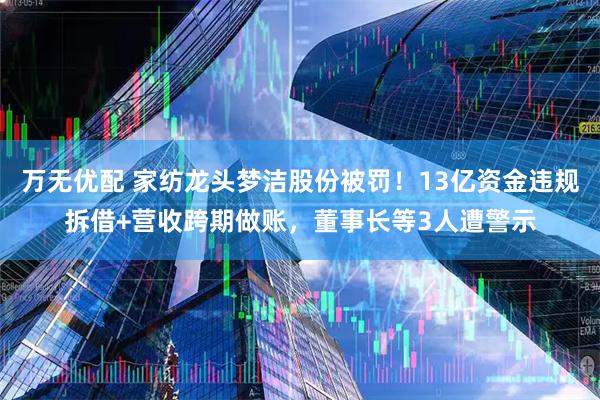 万无优配 家纺龙头梦洁股份被罚！13亿资金违规拆借+营收跨期做账，董事长等3人遭警示