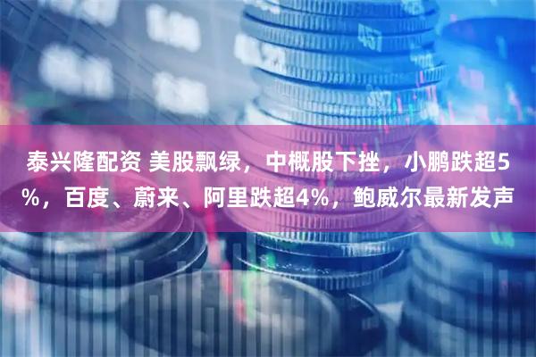 泰兴隆配资 美股飘绿，中概股下挫，小鹏跌超5%，百度、蔚来、阿里跌超4%，鲍威尔最新发声