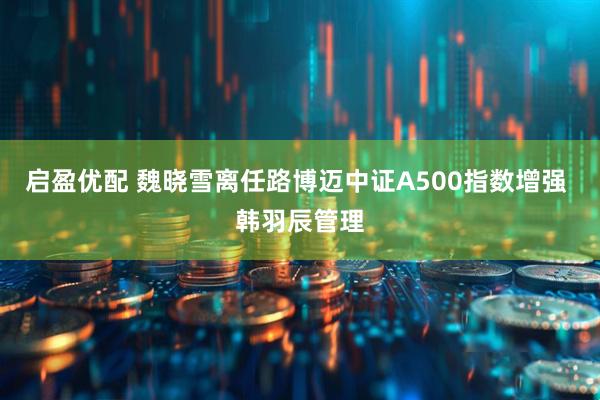 启盈优配 魏晓雪离任路博迈中证A500指数增强 韩羽辰管理
